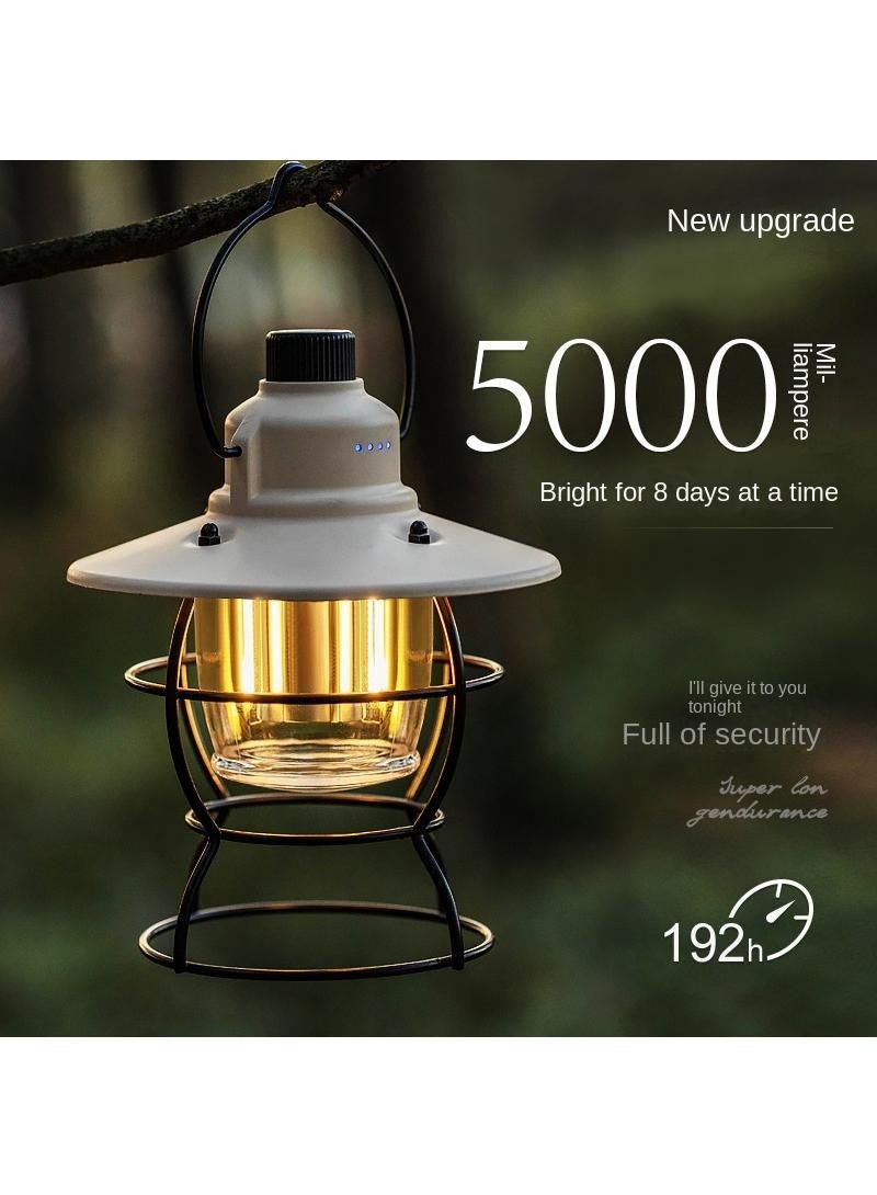 Y&D Outdoor Lighting Camping Lights Long Battery Life Charging Camp Atmosphere Retro Camping Tent Lantern - Image 3