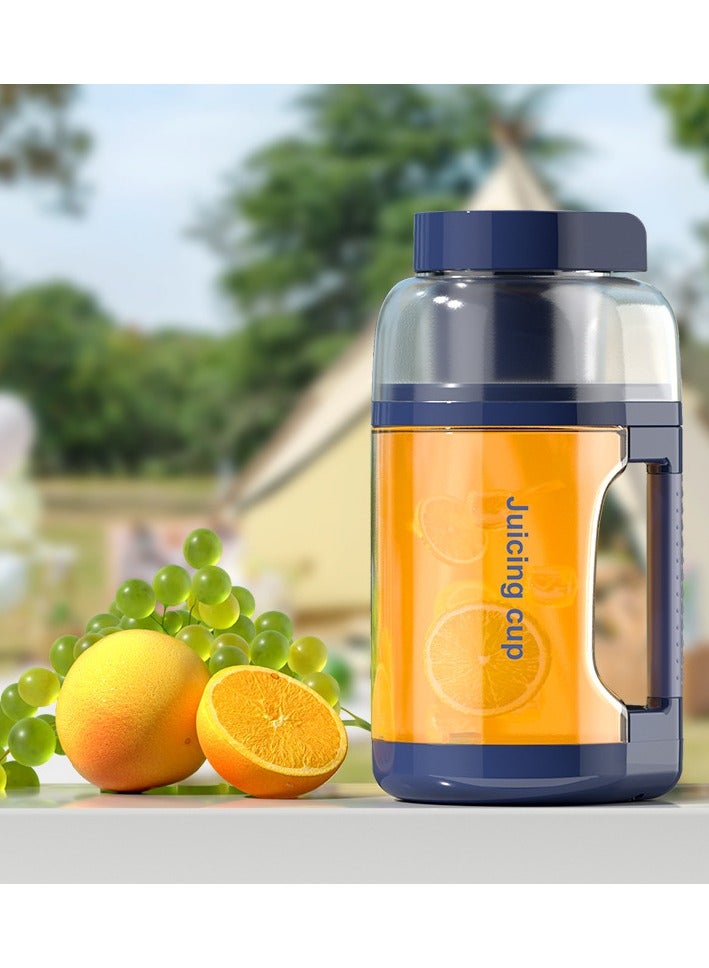 Portable Personal Smoothie Blender, Kitchen Juicer Cup with USB Rechargeable Single Fruit Milkshake Smoothie Blender, Personal Juice Blender for Travel Camping, 1500ml  - Image 1