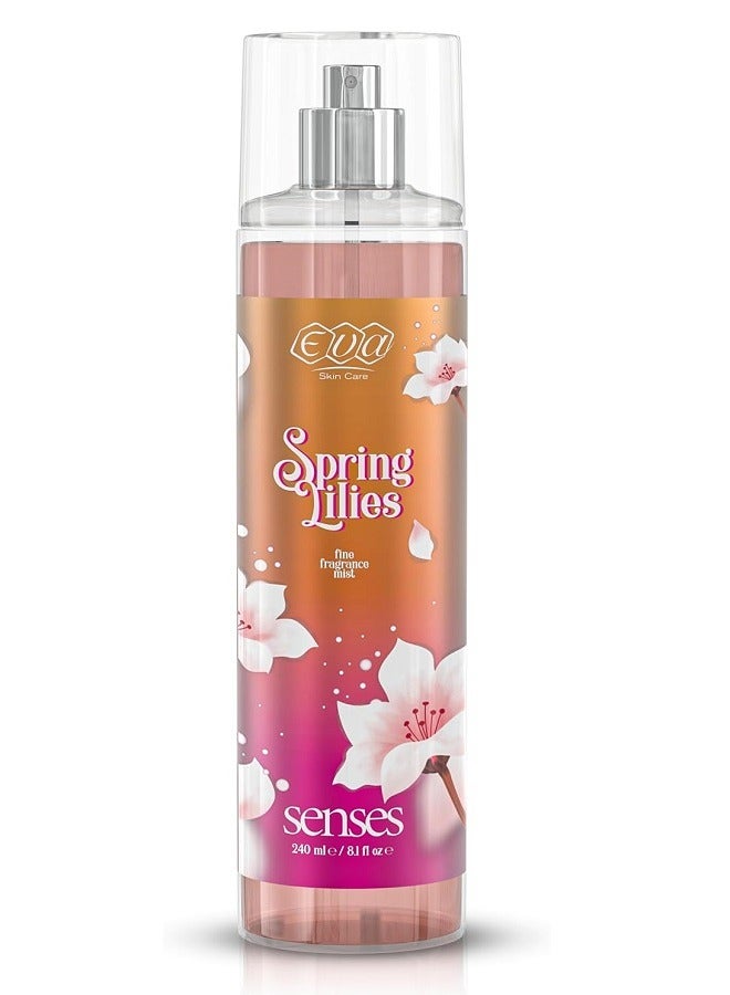 Eva Skin Care Senses Body Mist Spring Lilies 240ml