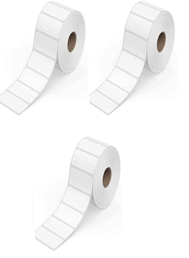 True-Ally ملصق باركود حراري مباشر من True-Ally مقاس 60 × 40 مم - 2.5 × 1.5 بوصة - 60 مم × 40 مم - 500 ملصق لكل لفة - ملصق أبيض ذاتي اللصق لطباعة الباركود (3 لفات لكل عبوة (1500 ملصق)) - Image 1