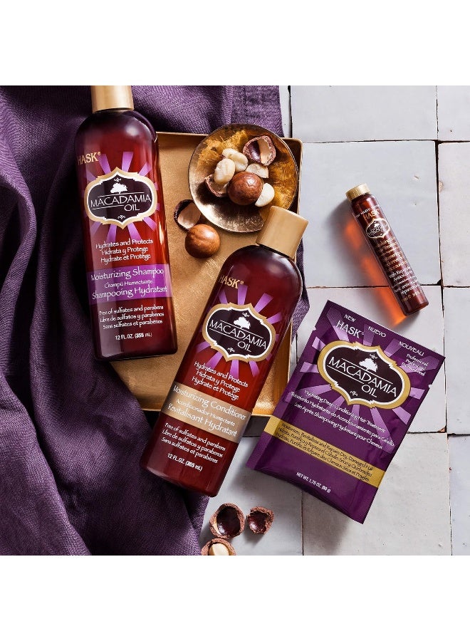 HASK MACADAMIA Moisturizing Hair Oil Vials for shine and frizz control - Pack of 2 - Image 4