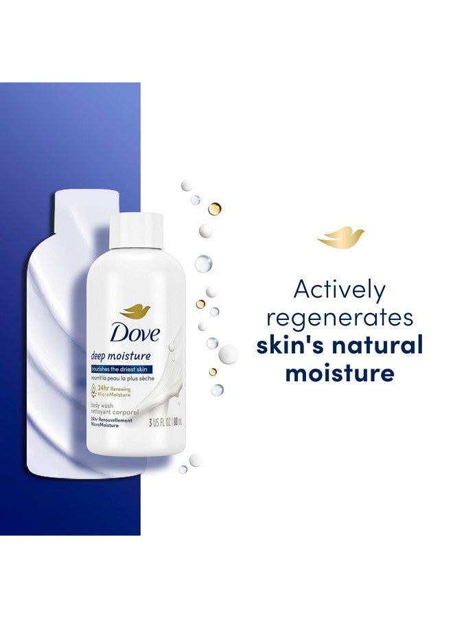 Dove Body Wash Deep Moisture for Dry Skin Body Wash with 24hr Renewing MicroMoisture Nourishes The Driest Skin 3 oz - Image 5