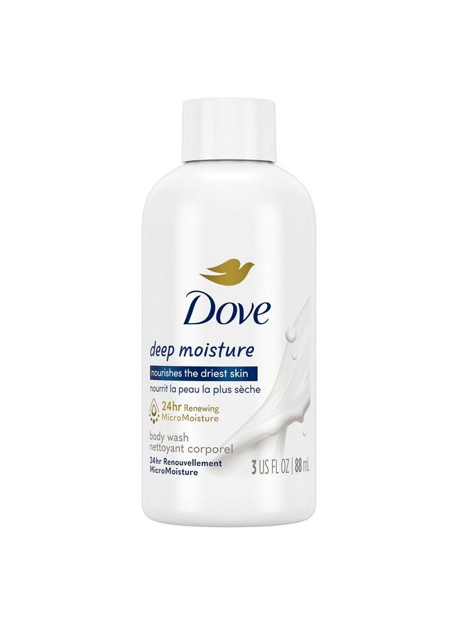Dove Body Wash Deep Moisture for Dry Skin Body Wash with 24hr Renewing MicroMoisture Nourishes The Driest Skin 3 oz - Image 1