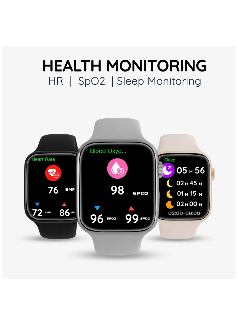 Pebble Active 1.83" HD Display (IPS) Smartwatch, IP67 Water Resistance, 5 Days Battery Life (Standby), Compatible with Android & iOS, BT Calling, Zen Mode, Multiple Watch Faces, Health Suite, Grey