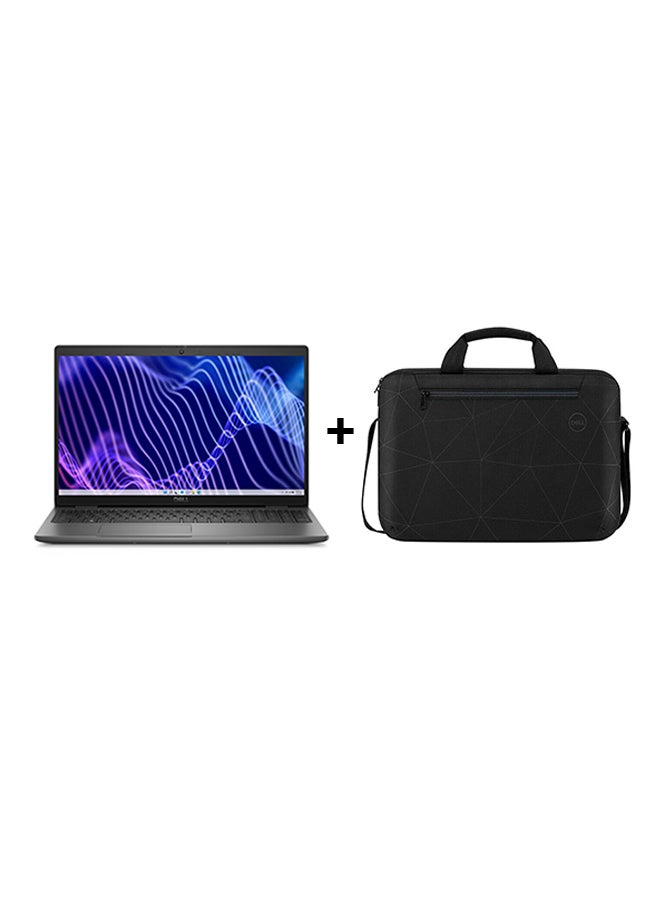 DELL Latitude 3440 Laptop With 14-Inch Full HD(1920x1080) Display, Core i7-1355U Processor/8GB RAM DDR4/512GB SSD/Intel Iris Xe Graphics/DOS(Without Windows)+Essential Briefcase Black English/Arabic Black - Image 1