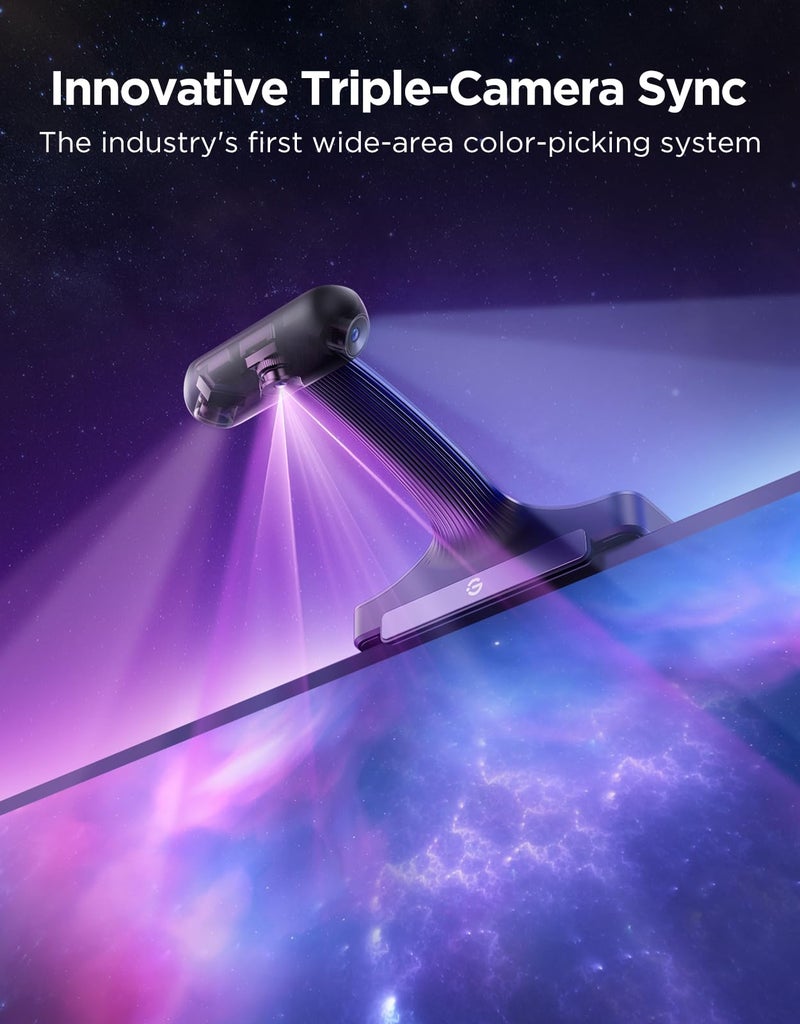 Govee TV Backlight 3 Pro with HDR Triple Camera, 16.4ft 5-in-1 RGBWWIC LED Strip Lights That Change with 75-85 Inch TVs, 75LEDs/m, Supports AI Filter, Smart App and Voice Control, DreamView Sync - Image 3