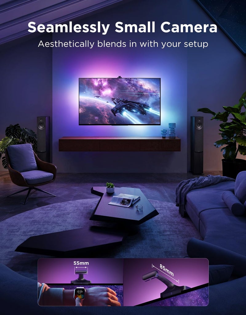 Govee TV Backlight 3 Pro with HDR Triple Camera, 16.4ft 5-in-1 RGBWWIC LED Strip Lights That Change with 75-85 Inch TVs, 75LEDs/m, Supports AI Filter, Smart App and Voice Control, DreamView Sync - Image 5