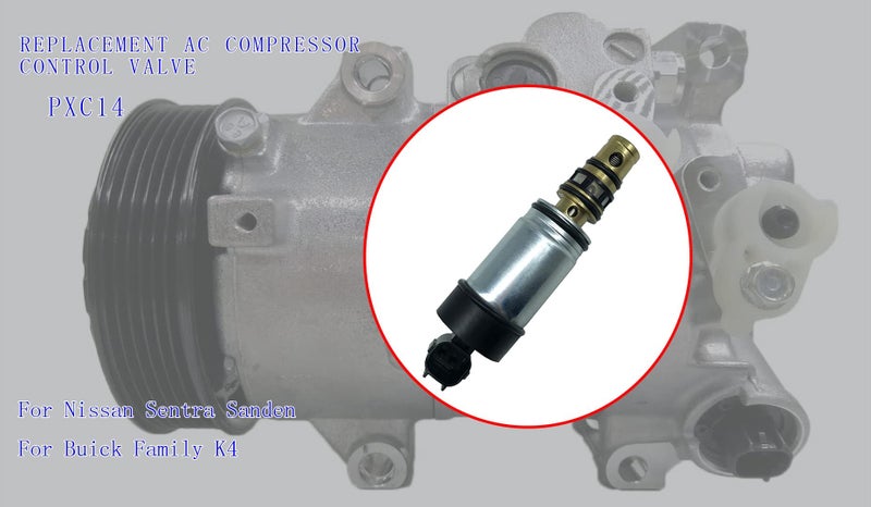 QSERON AC Compressor Control Solenoid Valve for 2013-2016 Nissan Sentra Sanden PXC14 Buick Family Buick GM K4 Volvo Land-rover,Compressor Pressure Valve - Image 3