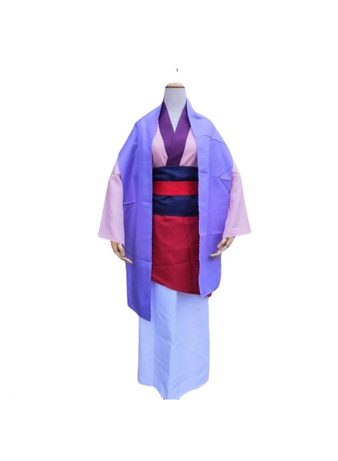 NIBEMINENT The female cosplay of Mulan from the anime, the same style Hanfu for Halloween, the performance costume of Mulan, ancient costume - Image 1