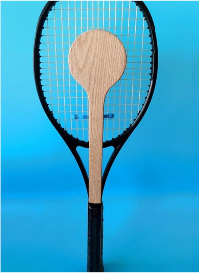 silvercnc Functional Tennis Pointer Training Aid,Tennis Pointer Wooden Tennis Spoon Tennis Racket for Master Sweet Spot,Accurate Swing Practice Training Aid  - Image 2