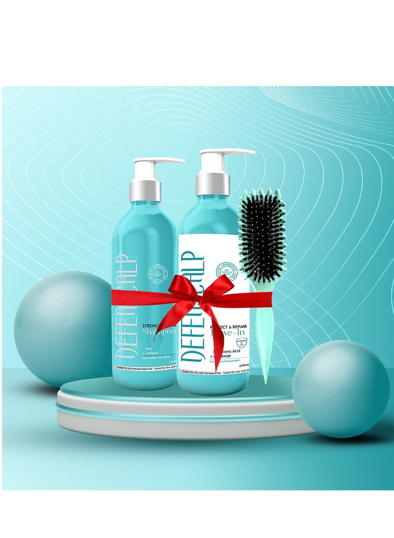 Defenscalp Set Shampoo & Leave in | Stimulates Hair Growth with Argan Oil & Shea Butter 300ml - Image 2