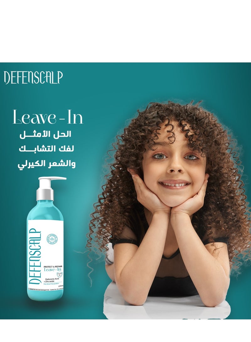Defenscalp Set Shampoo & Leave in | Stimulates Hair Growth with Argan Oil & Shea Butter 300ml - Image 3