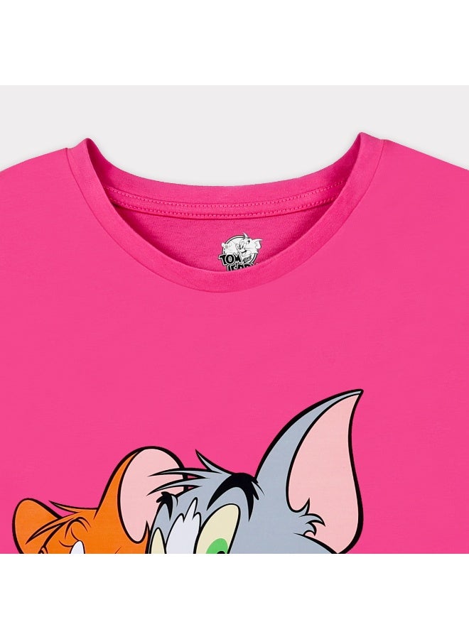 Warner Bros. Tom & Jerry  Girl's Short Sleeve T-Shirt - Image 4