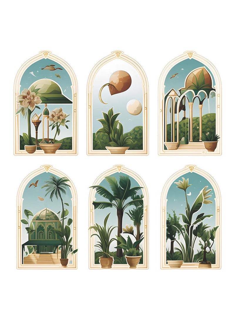 Y&D 6 Picture Wall Stickers For Living Room And Bedroom Decoration  - Image 1