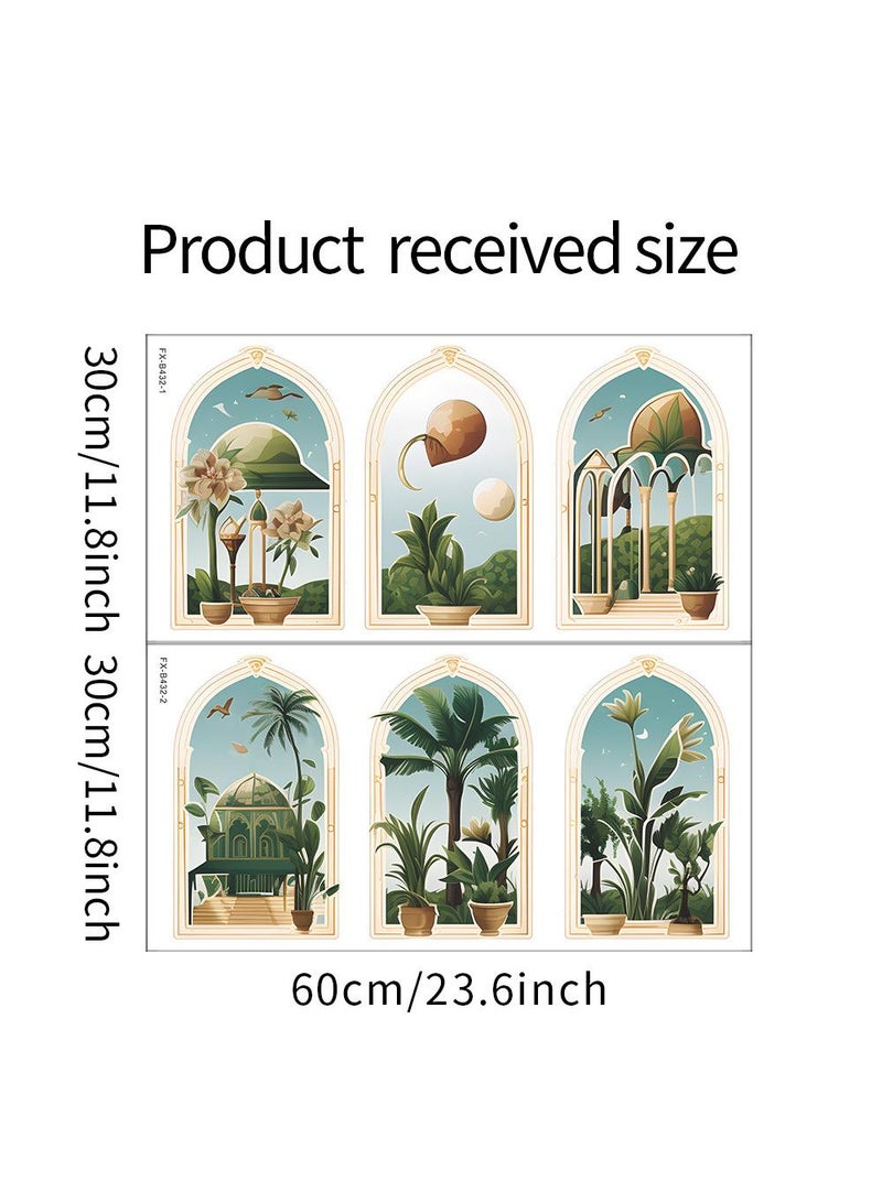 Y&D 6 Picture Wall Stickers For Living Room And Bedroom Decoration  - Image 2