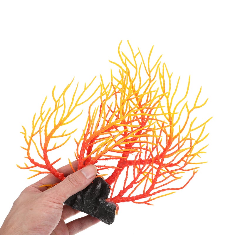 2pcs Fake Coral Ornament Fish Realistic Coral Reef Decoration Soft Aquarium Plants Ideal For Landscaping And Aquarium Decor - Image 5