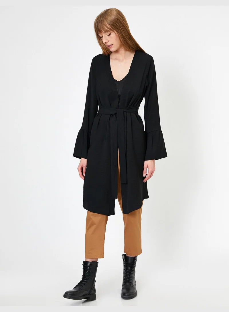 KOTON Waist Belt Detailed Trenchcoat