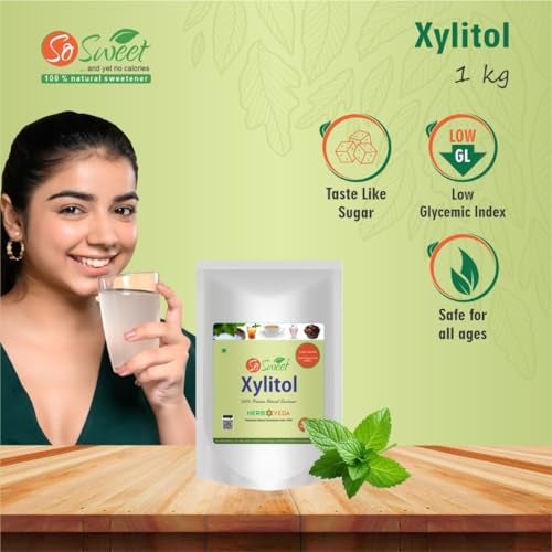 So Sweet Xylitol Natural Sugar Free Sweetener 1Kg | 100% Natural | Low GI Sugar - Image 3