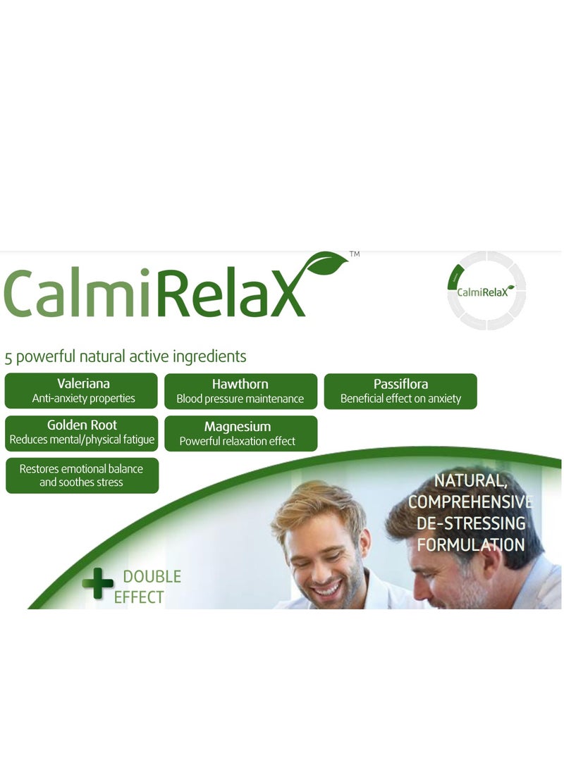 Lab Botanic CalmiRelax Stress Relief Supplements | Stress Relief Tablets For Men & Women |Enhances Sleep & Mental Focus | Reduce Anxiousness Tension & Irritation | Improves Well-being & Health - 30 Tablets  - Image 2