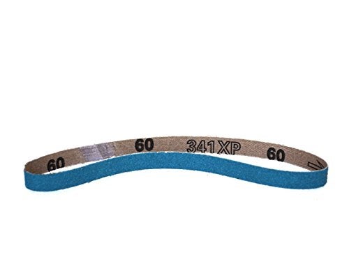 Starcke Premium 1/2 Inch X 24 Inch Zirconia Sanding Belts, 24 Pack Air Belt Sander Paper Bandfile, 80 Grit Air File Sander Belts, Blue Zirconia Cloth Belt Sanding Band File for Wood and Metal - Image 2