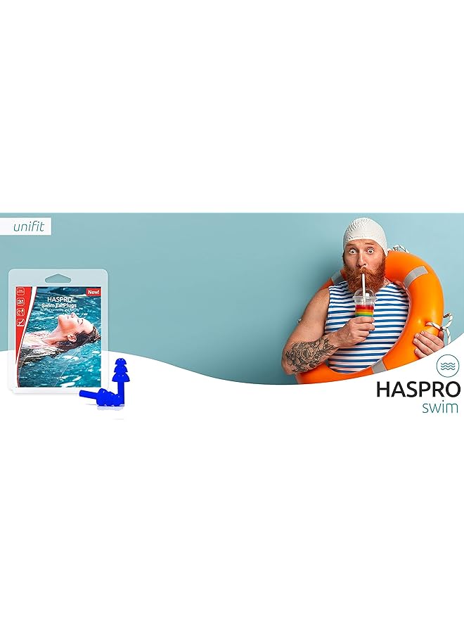 HASPRO Swim Earplugs No More Water In Your Ears! Waterproof Earplugs Swimming & Bathing. Reusable Soft Silicone - Image 4