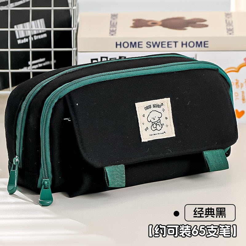 Large Capacity Pencil Case For Girls Primary School Students 2023 New Junior High School Students Pencil Case High-Looking Stationery Bag - Image 1