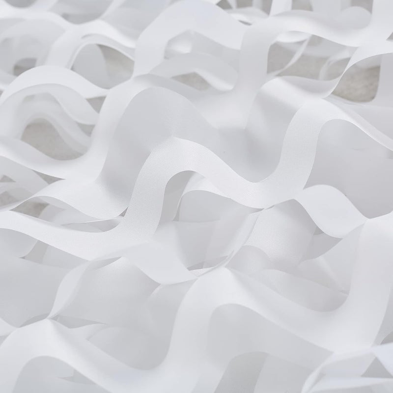 RAISCO 5X40 Feet White Hunting Blind Camo Net Camouflage Nets Military Surplus for Shooting, Party Decoration, Photograph, Vahicle Cover, Sunshade White Color Combination - Image 3