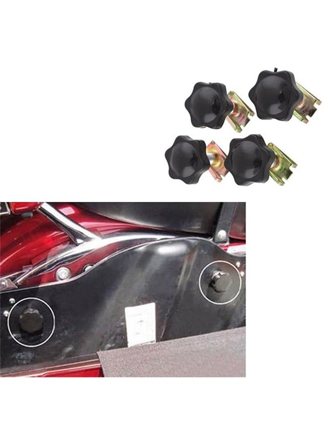 MVAQKLM  - Theft Deterrent Saddlebag Hard Bag Security Locks Mounting Bolt in Black - Locks Saddle Bag Mounting Screw Bolt with Quick - Image 1