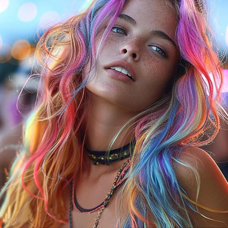 COLAYERIST Hair Chalk for Girls Washable, 10PCS Temporary Hair Color for Kids Adults, Temporary Hair Dye Wax Kids Makeup, Great Christmas Birthday Gifts for 6-10 Year Old Girl (Red etc.) - Image 3