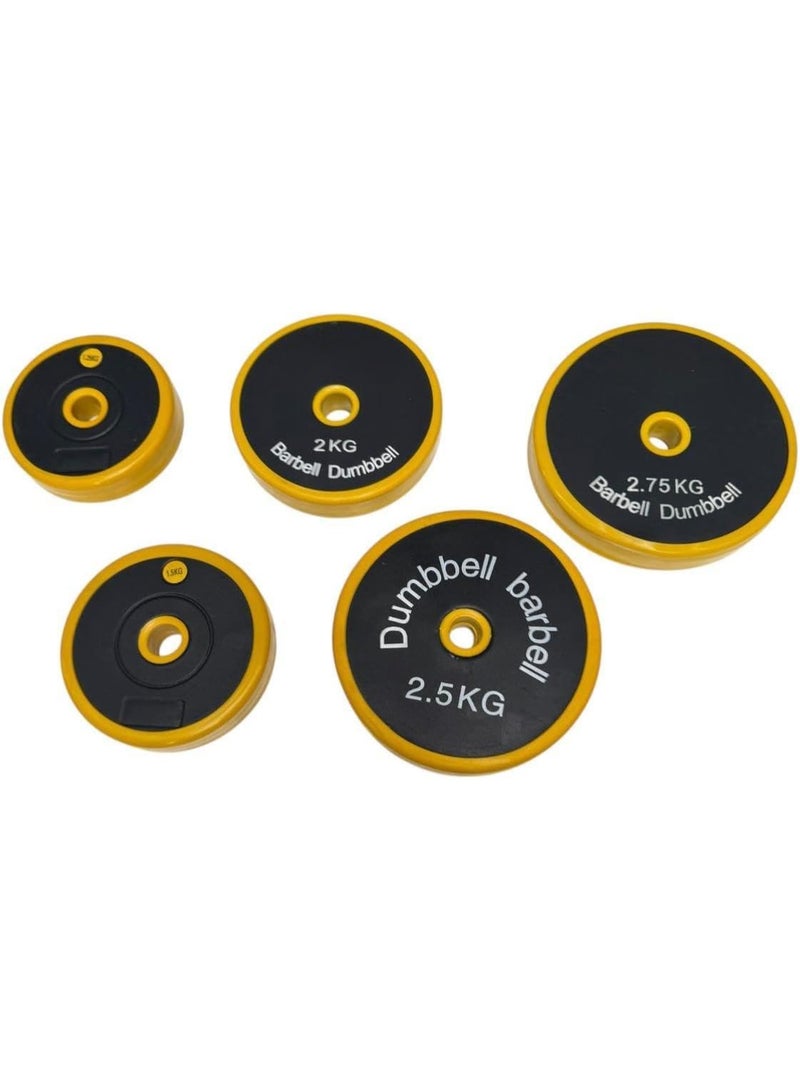 سبورت كيو طارة أوزان 25 ملم (قطعة واحدة) مطلية بالسيليكون من الحواف من SportQ – صفائح أوزان قوية للبار 25 مم | حماية للأرضية وثبات عالي أثناء التمرين - Image 2