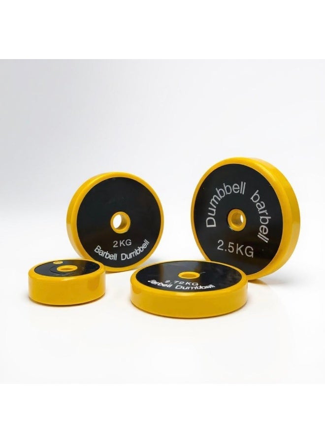 سبورت كيو طارة أوزان 25 ملم (قطعة واحدة) مطلية بالسيليكون من الحواف من SportQ – صفائح أوزان قوية للبار 25 مم | حماية للأرضية وثبات عالي أثناء التمرين - Image 1