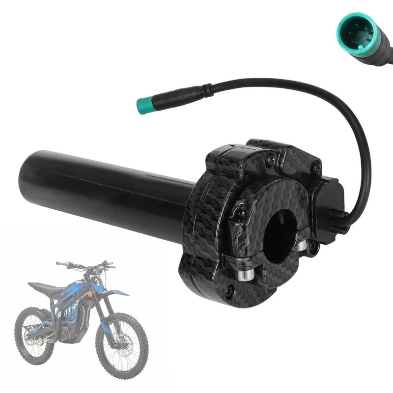Cylemoto Throttle Handle Twist Grip Carbon Fiber Pattern for Talaria 5 Pin 5-Wire Interface for Talaria Sting MX3 MX4 MX5 Electric Dirt Bike - Image 1