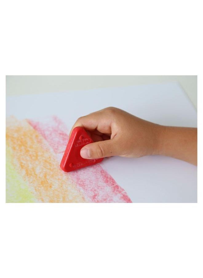 PRIMO Pack Of 6 Triangular Wax Crayons  - Image 3