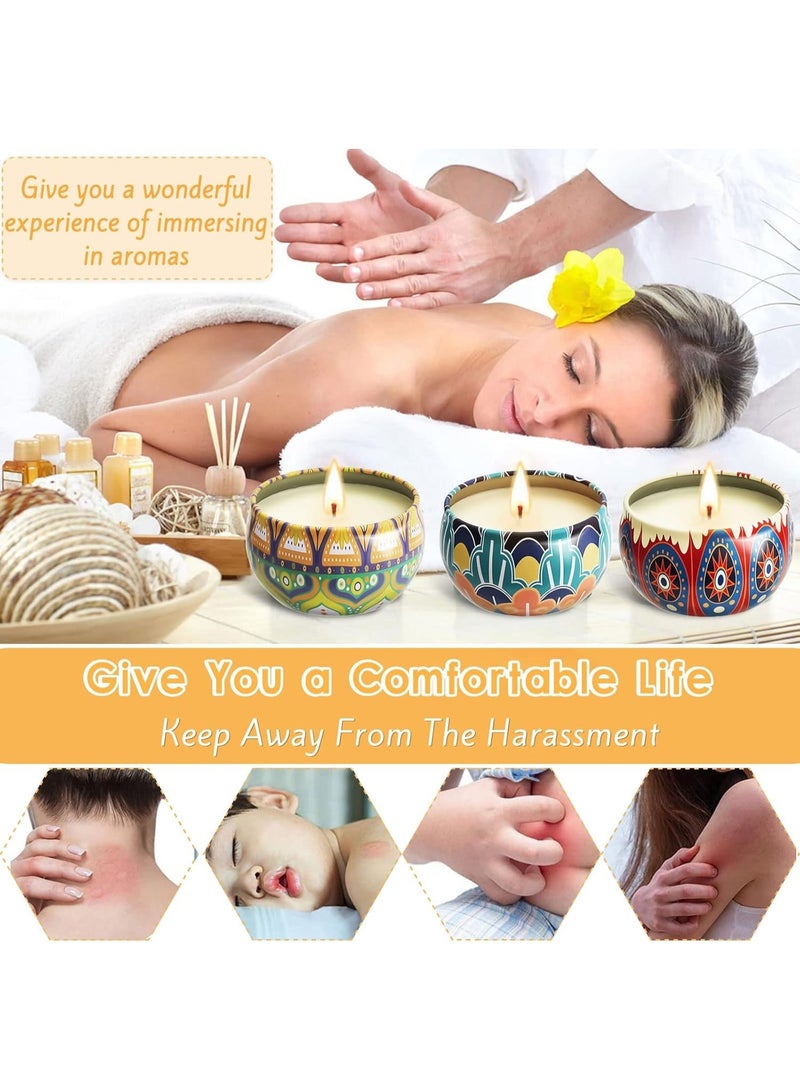 12PCS Natural Soy Wax Scented Candle Gift Set – Luxury Aromatic Candles with Multiple Fragrances, Smokeless Long Burning 16–18 Hours per Candle in Reusable Metal Tins, Perfect for Home Décor, Relaxation, Bath, Yoga, Meditation, Weddings, Birthdays & Mother's Day Gifts - Image 4