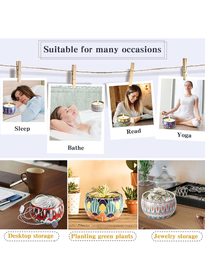 12PCS Natural Soy Wax Scented Candle Gift Set – Luxury Aromatic Candles with Multiple Fragrances, Smokeless Long Burning 16–18 Hours per Candle in Reusable Metal Tins, Perfect for Home Décor, Relaxation, Bath, Yoga, Meditation, Weddings, Birthdays & Mother's Day Gifts - Image 5