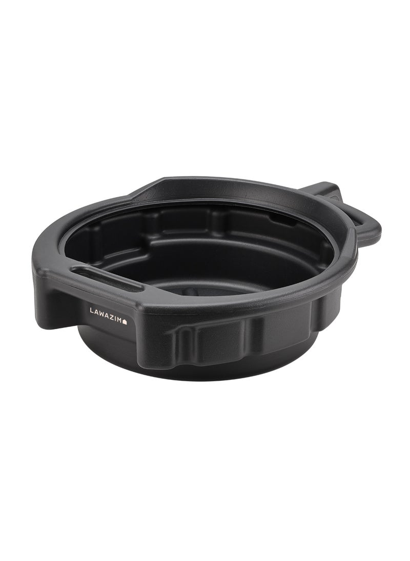 LAWAZIM Oil Drain Pan -8L- Durable Spill-Resistant Automotive Oil Change Pan with Leak-Proof Design and Wide Base Car Maintenance, Engine Fluid Disposal, and DIY Oil Changes in Home Garage or Workshop  - Image 1