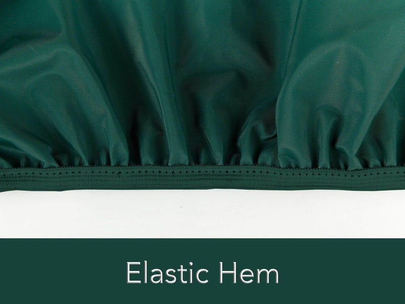 Covermates Classic Outdoor Patio Sofa Cover â€“ Heavy-Duty 12-Gauge Vinyl with Polyester Lining, Elastic Hem & Mesh Vent for Moderate Weather Protection, 94W x 40D x 40H, Green - Image 5