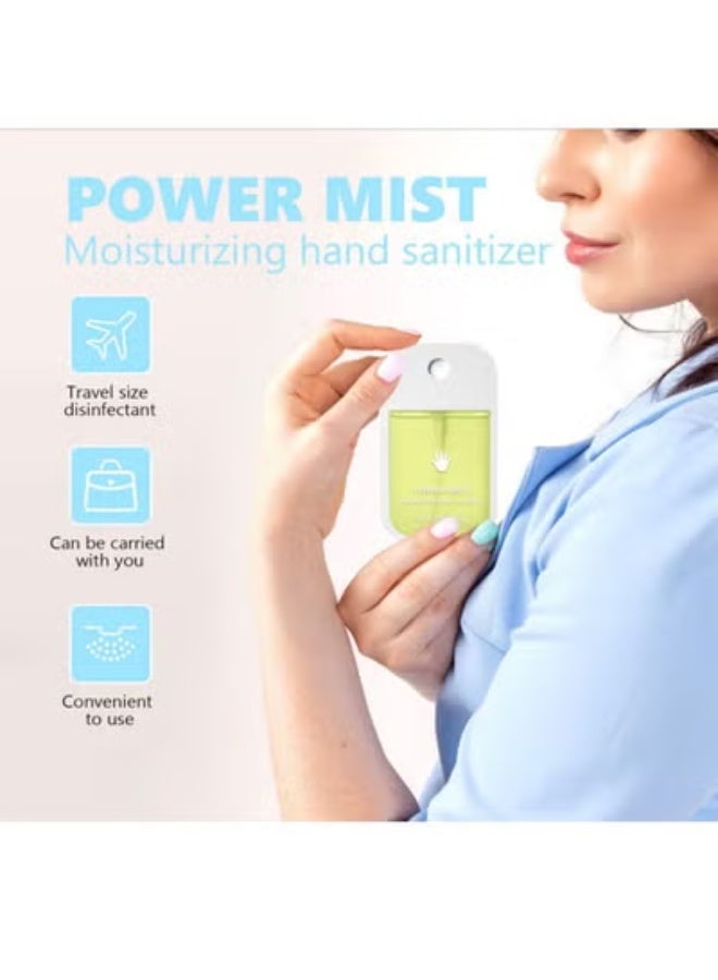 45ml Power Mist Hydrating Hand Sanitizer Spray, Gentle Moisturizing Quick Dry Disinfect Hand Spray, Yellow Portable Travel Size - Image 3