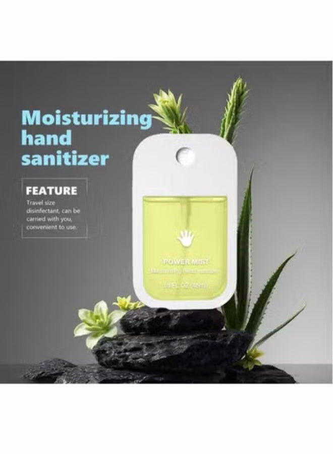 45ml Power Mist Hydrating Hand Sanitizer Spray, Gentle Moisturizing Quick Dry Disinfect Hand Spray, Yellow Portable Travel Size - Image 4