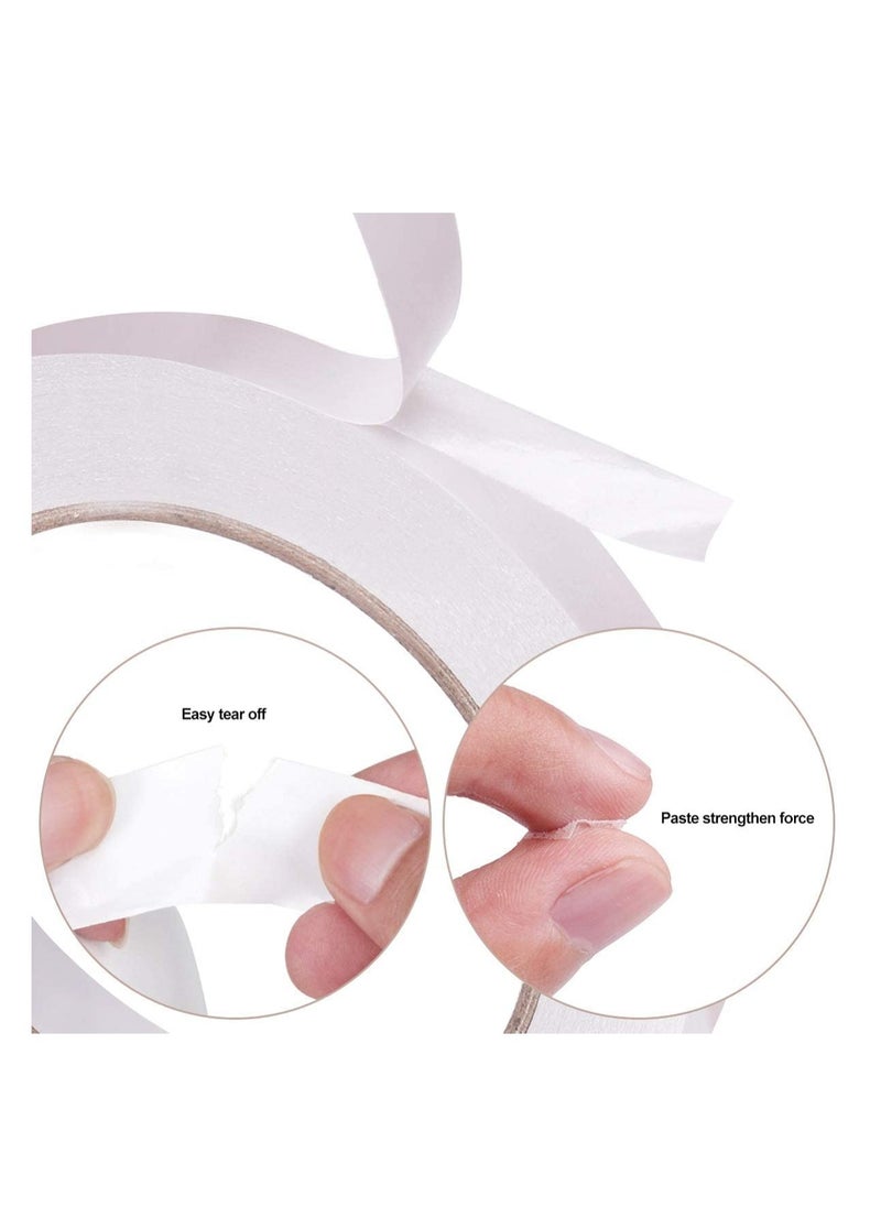 MARKQ Double Sided Tape, 1" x 20 yards Adhesive Sticky Tape for Arts, Crafts, Photography, Scrapbooking, Card Making, Gift Wrapping & Office School Stationery Supplies  - Image 2