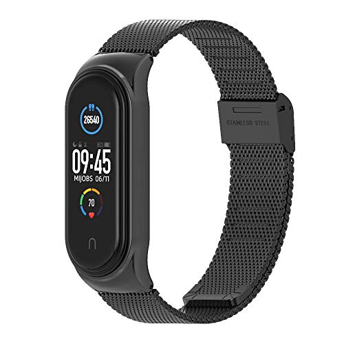 MIJOBS Strap for Xiaomi Mi Band 5 Mi Band 6 Mi Band 7 Breathable Replacement Strap for Band 4/Mi Band 3 Smartwatch Straps Wristband Bracelet for Women Men - Image 1