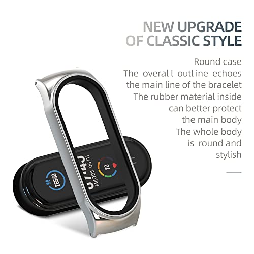 MIJOBS Strap for Xiaomi Mi Band 5 Mi Band 6 Mi Band 7 Breathable Replacement Strap for Band 4/Mi Band 3 Smartwatch Straps Wristband Bracelet for Women Men - Image 4