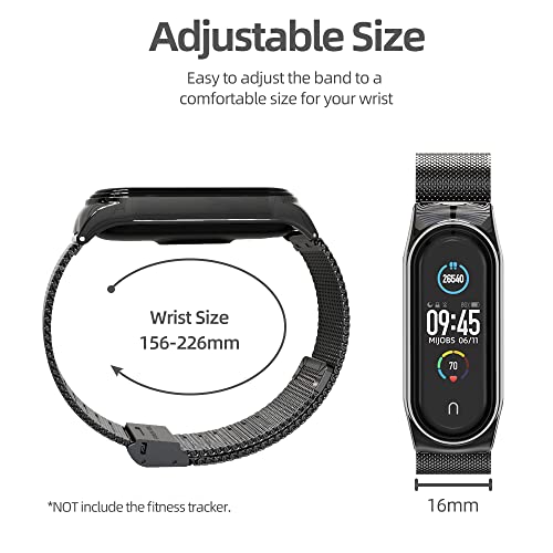 MIJOBS Strap for Xiaomi Mi Band 5 Mi Band 6 Mi Band 7 Breathable Replacement Strap for Band 4/Mi Band 3 Smartwatch Straps Wristband Bracelet for Women Men - Image 5