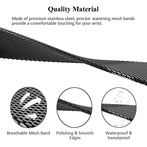 MIJOBS Strap for Xiaomi Mi Band 5 Mi Band 6 Mi Band 7 Breathable Replacement Strap for Band 4/Mi Band 3 Smartwatch Straps Wristband Bracelet for Women Men - Image 3
