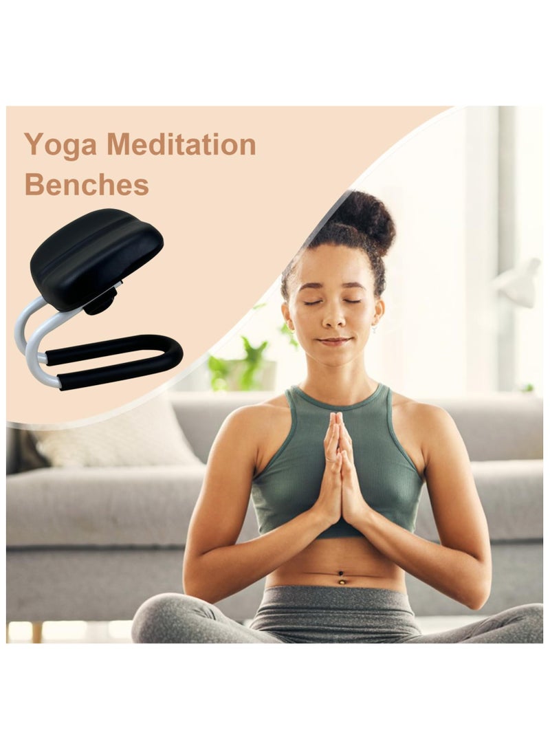 AL RAID Adjustable Prayer Stool – Metal Kneeling Chair with Sponge Cushion | Portable Meditation Bench, Non-Slip Leg Sleeves for Yoga, Portable Chair for Home Yoga Studio - Image 4