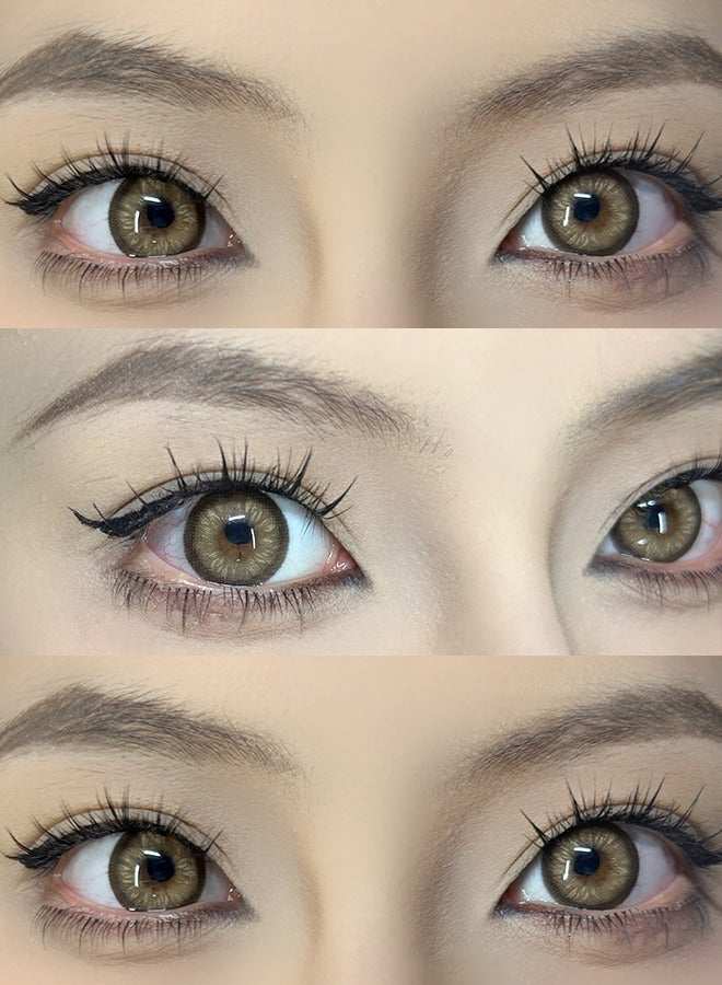 Freshlady Colored Contact Lenses Swan Brown 14.50mm Yearly Disposable for Daily Wear - Image 5