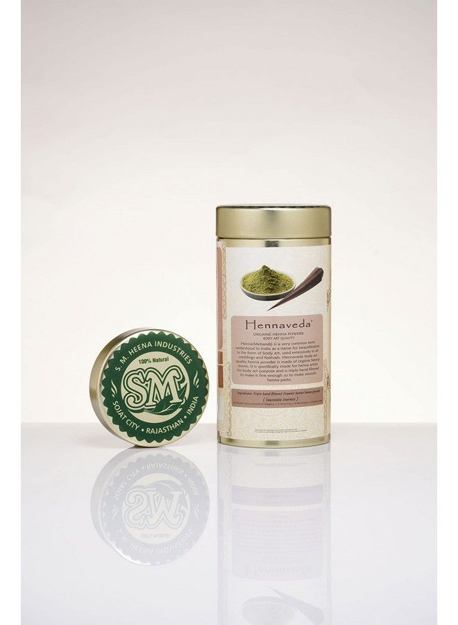 Hennaveda Organic Body Art Quality Henna Powder/Triple Hand Filtered Lawsonia Inermis 100G - Image 3