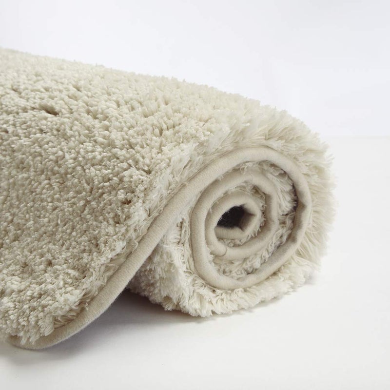Suchtale Bath Rug for Bathroom Non Slip Bathroom Mat 20 x 32 Light Tan Water Absorbent Soft Microfiber Shaggy Bathroom Rug Machine Washable Bath Mat for Bathroom Thick Plush Shower Mat