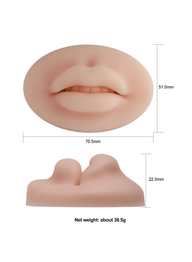Charme Princesse 3D Practice Silicone Lips Skin Permanent Makeup Practice Lips for Tattooing Artists and Beginners TA536-KIT - Image 5