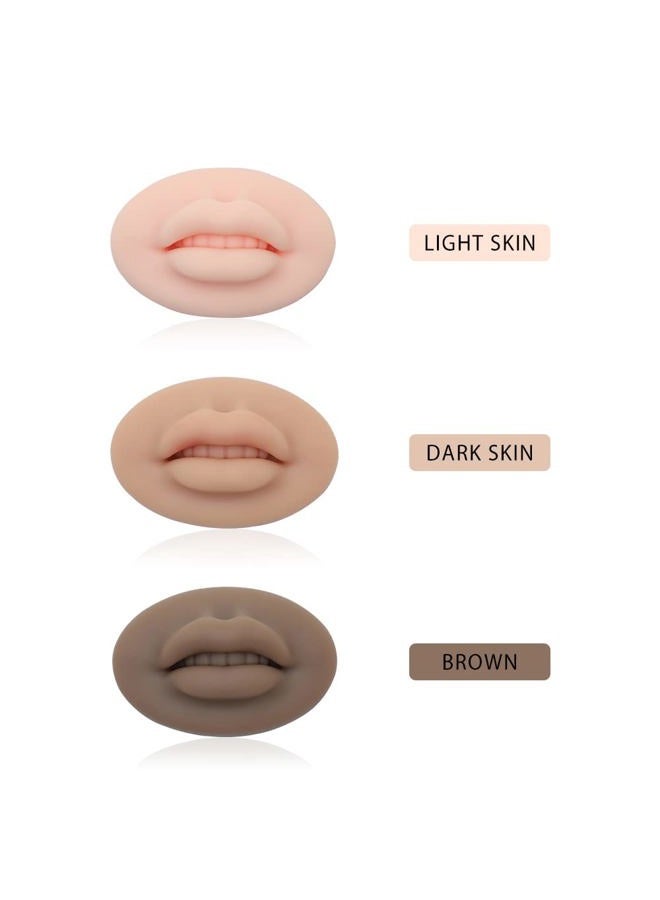 Charme Princesse 3D Practice Silicone Lips Skin Permanent Makeup Practice Lips for Tattooing Artists and Beginners TA536-KIT - Image 3